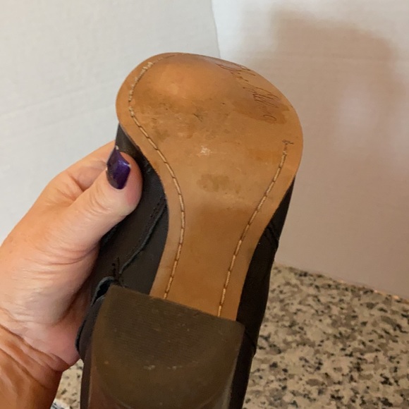 Sam Edelman black chunk heel leather boots Lucy 6 - Picture 9 of 16